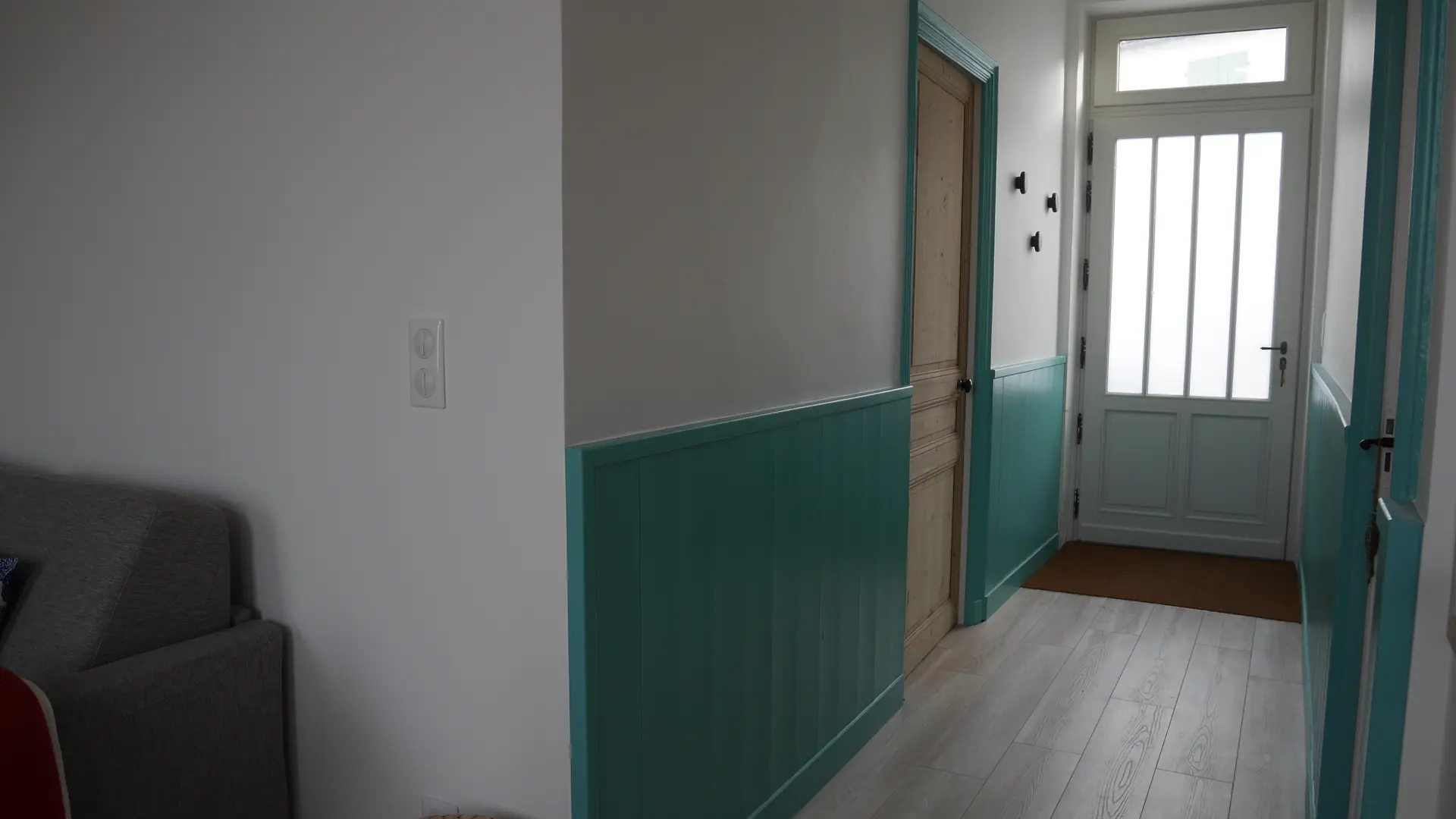 Front door on the street side