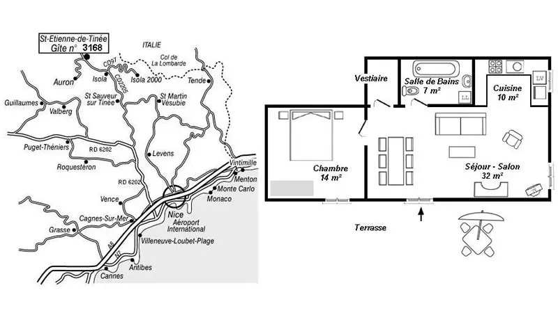 Gîte L'Aubépine de Douans-Plan-Saint-Étienne-de-Tinée-Gîtes de France des Alpes-Maritimes