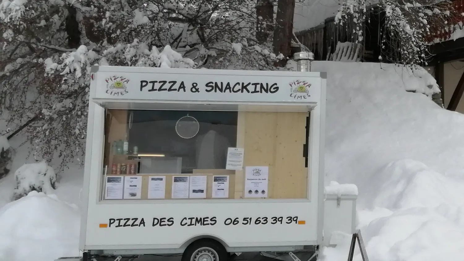 Pizza à emporter à Chaillol, Champsaur