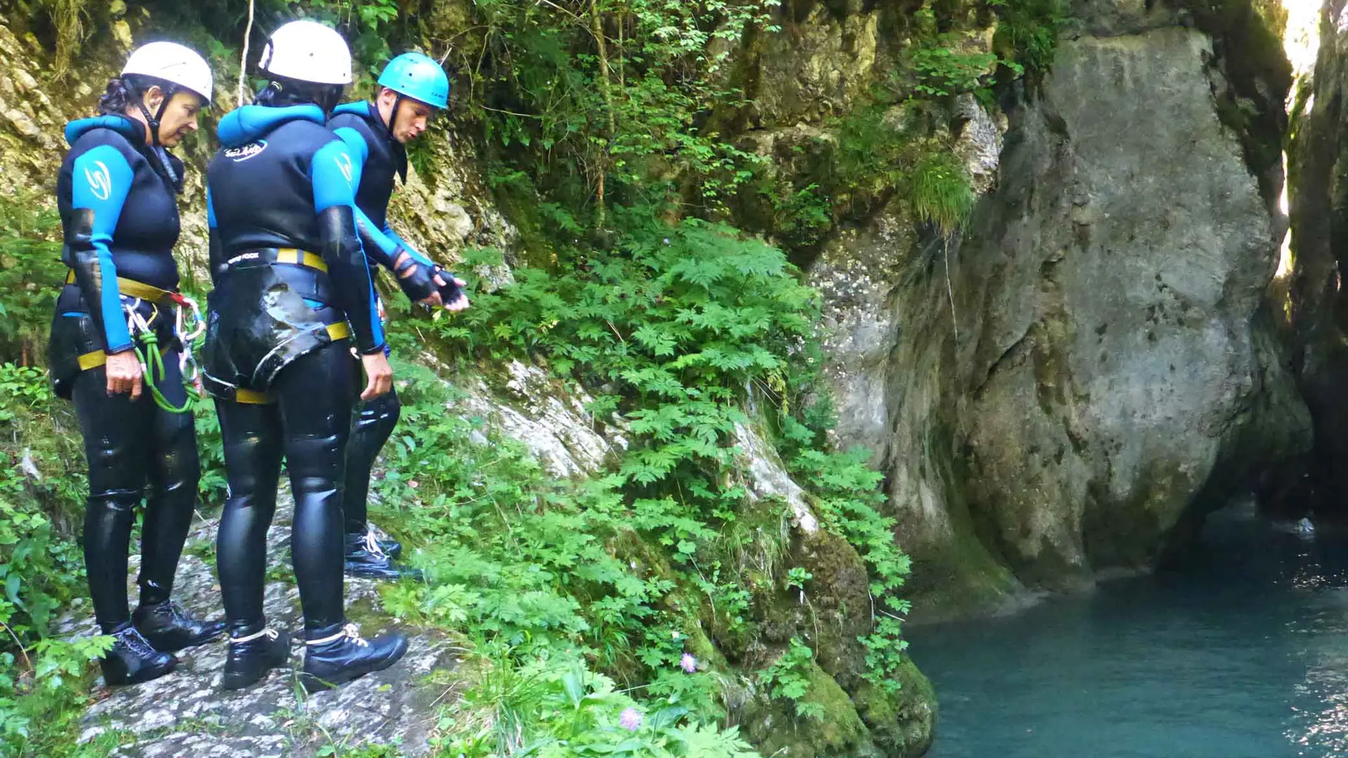 Canyon en famille entre amis