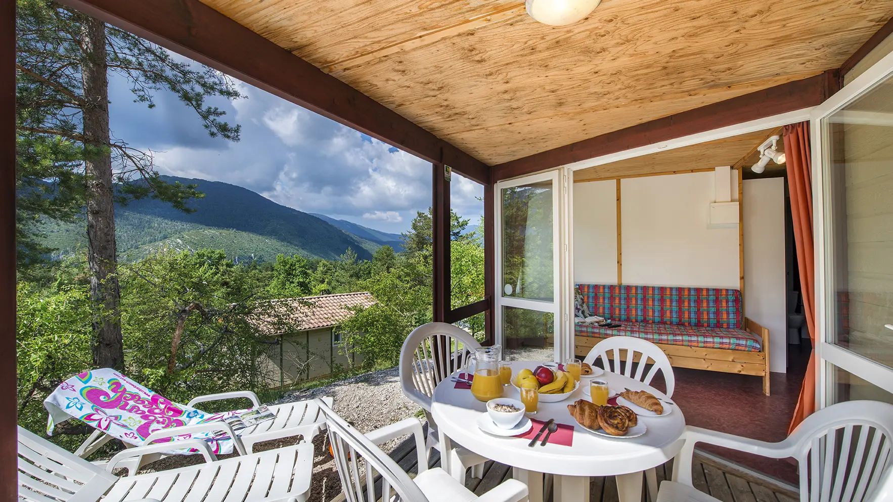 Terrasse d'un chalet