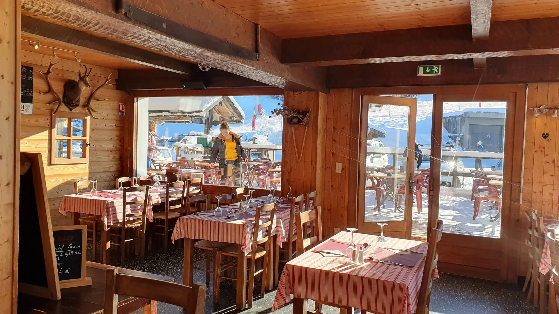 Salle intérieure Restaurant Les Rosières