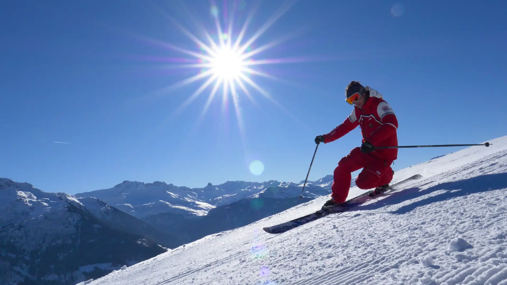 skieur en télémark