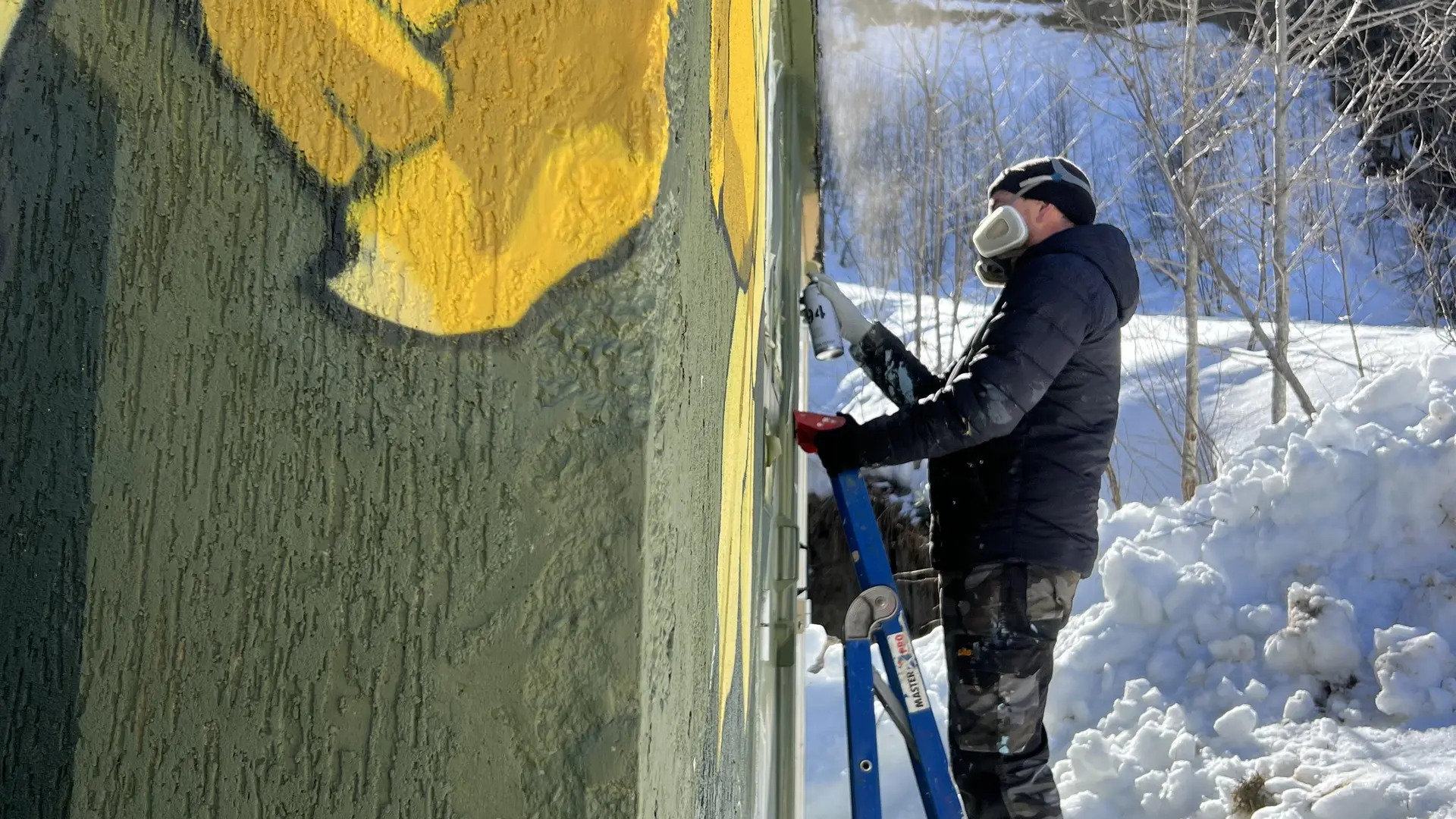 Fresque L’envol par SowanOne_La Giettaz