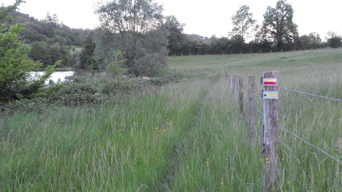 Sentier balisé en bord de Loire