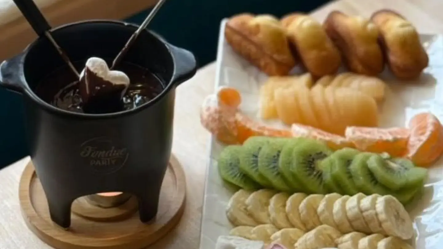 Fondue au chocolat pour le goûter