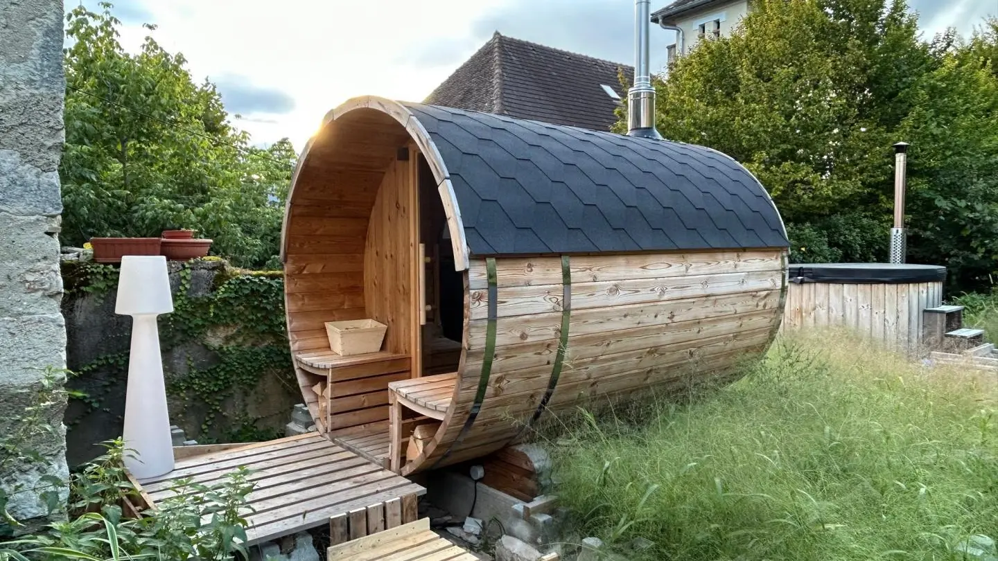 Notre sauna tonneau, une pause bien-être en toute tranquilité !