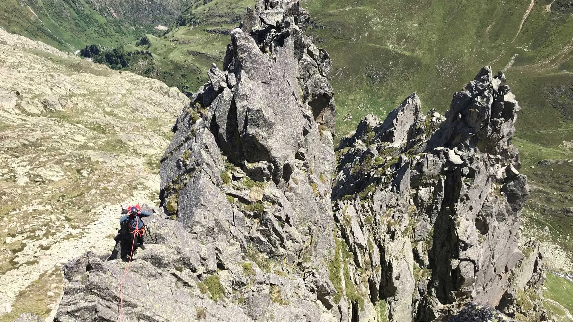 Escalade dans le massif de Bassies