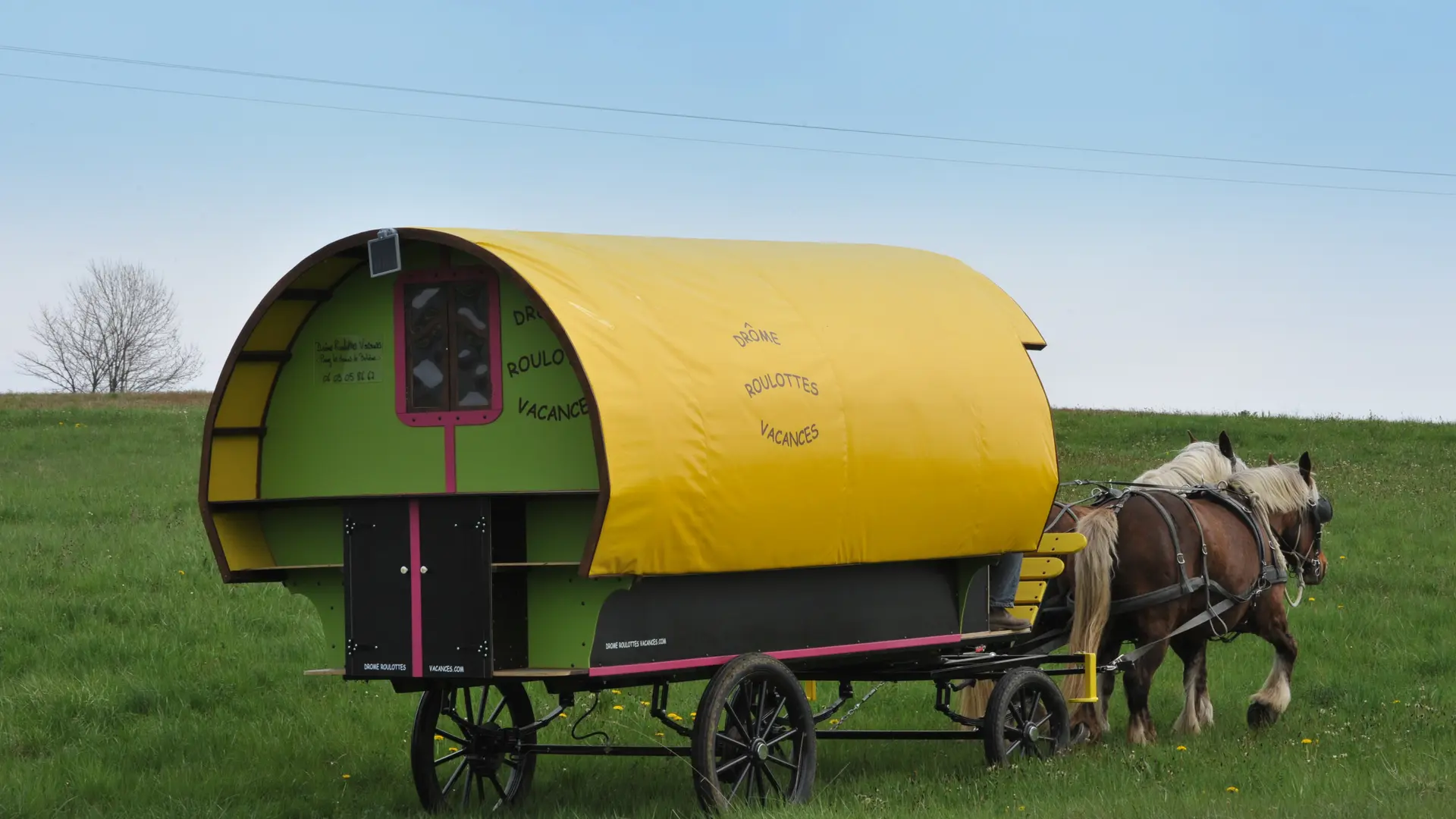 roulotte jaune