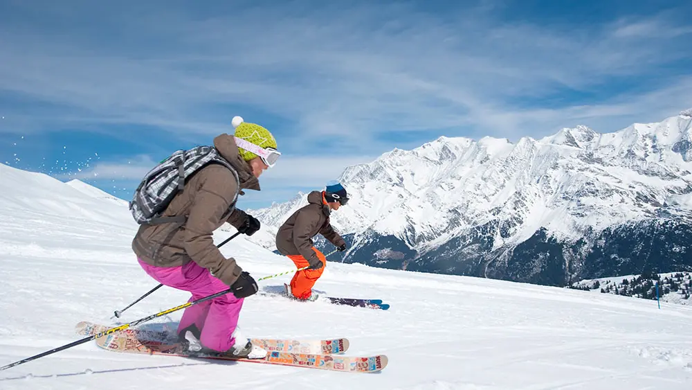 Domaine skiable des Contamines-Montjoie, pays du Mont-Blanc