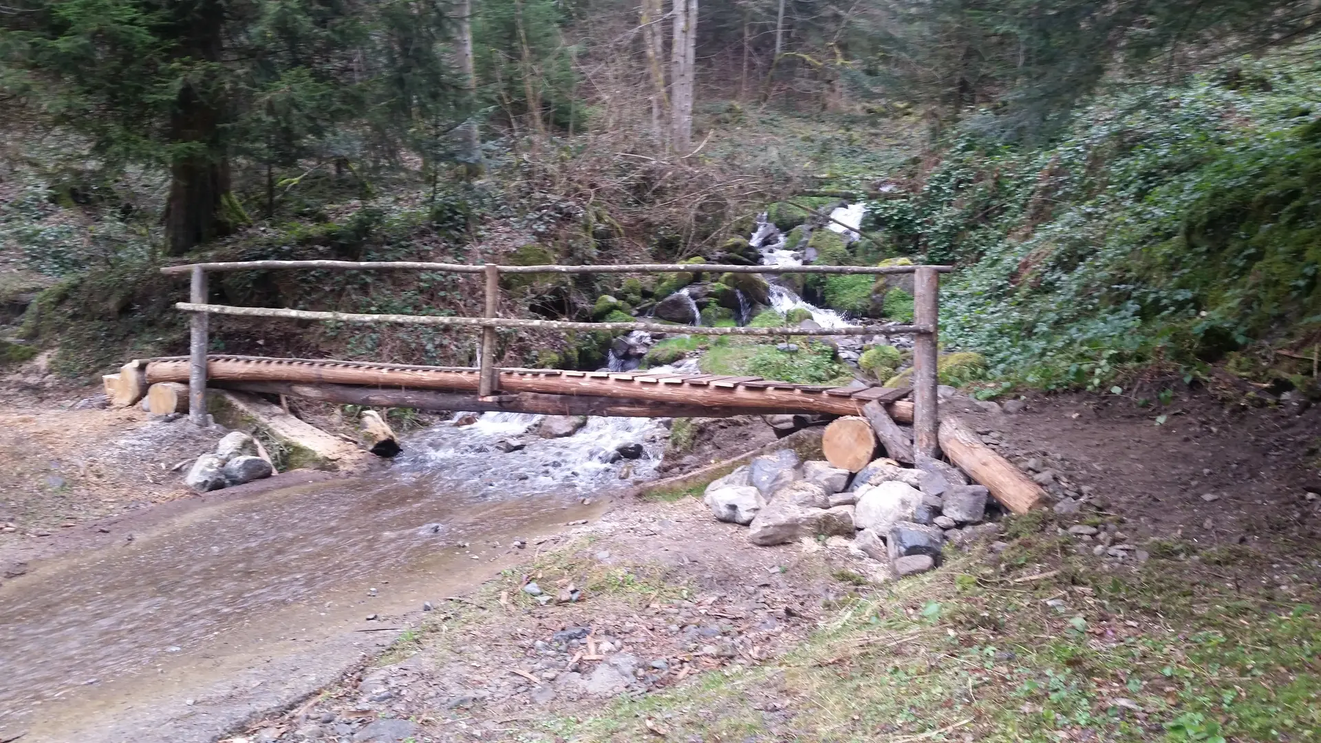 Passerelle sur le Vernon
