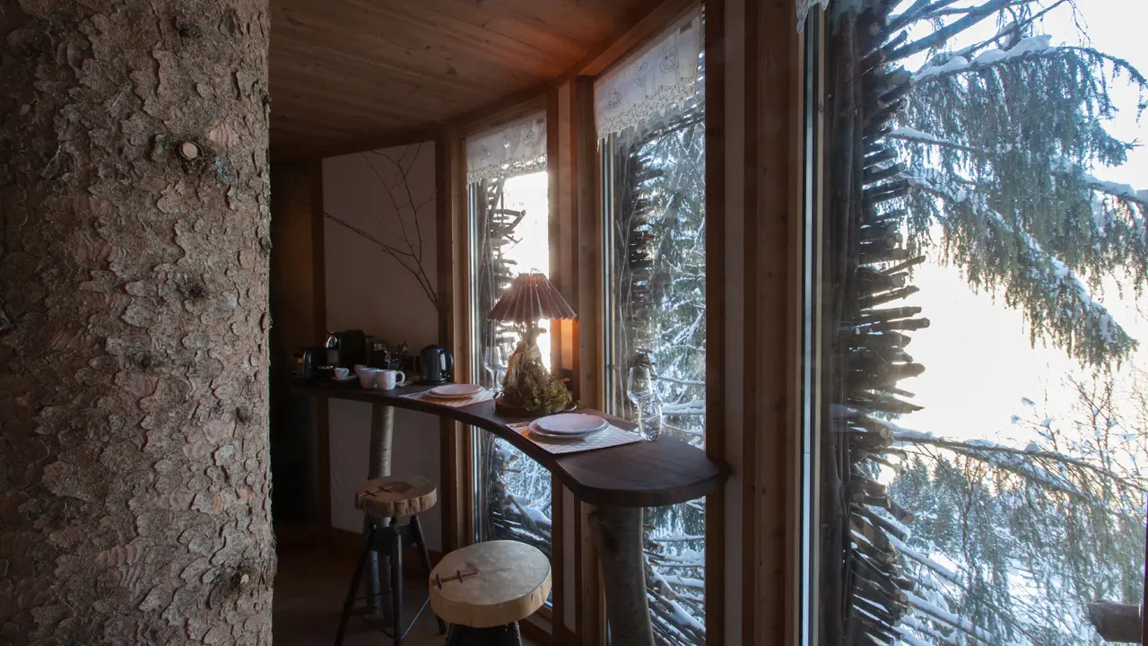 Cabane entre terre et ciel - Intérieur chambre