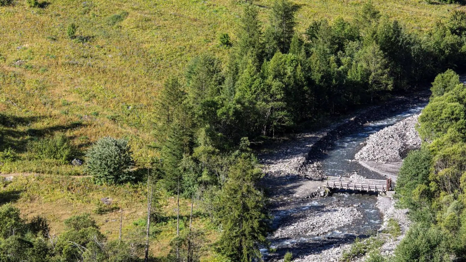 Le Fournel et prairie de Reine des Alpes des Deslioures