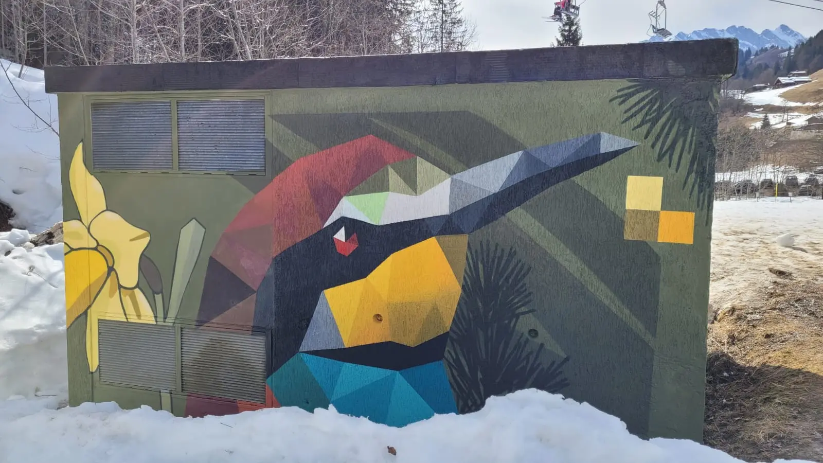 Fresque L’envol par SowanOne_La Giettaz