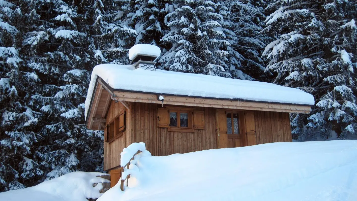 le chalet l'hiver