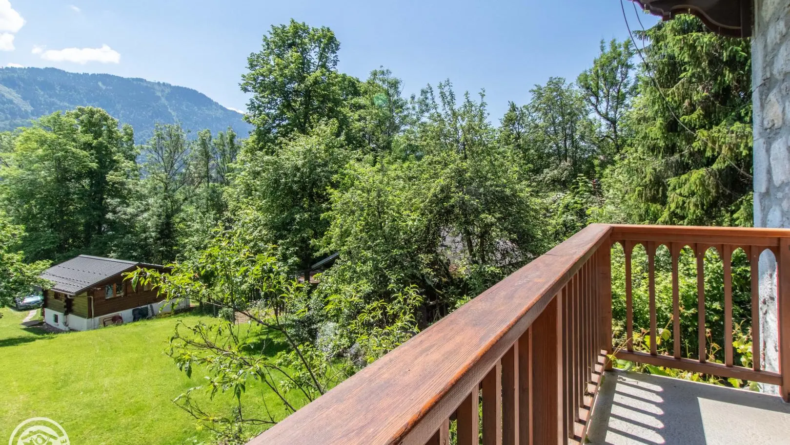 Vue depuis le balcon du gîte