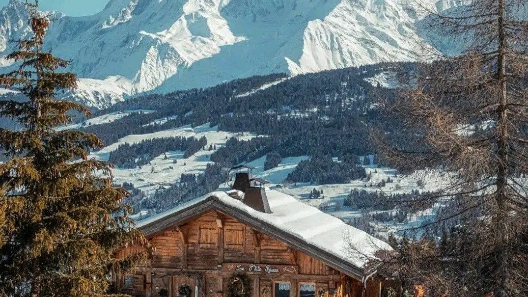 chalet en hiver