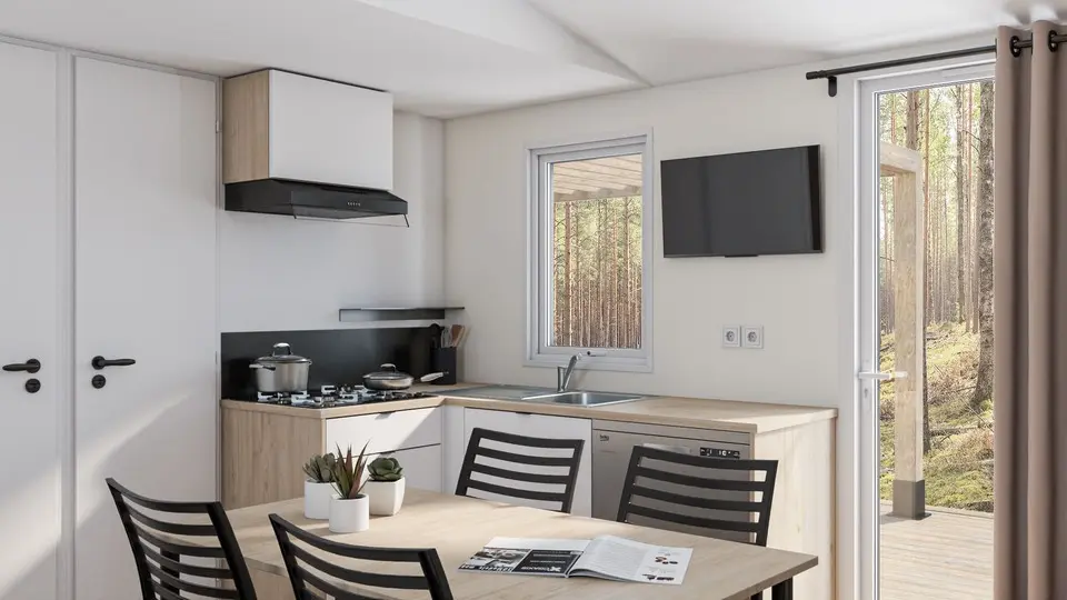 Mobile home cottage 6 couchages interieur