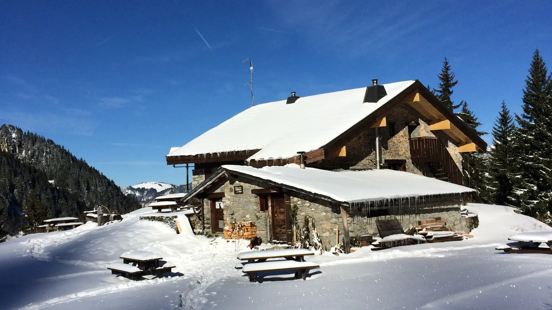 L'hiver, le refuge est ouvert sur réservation