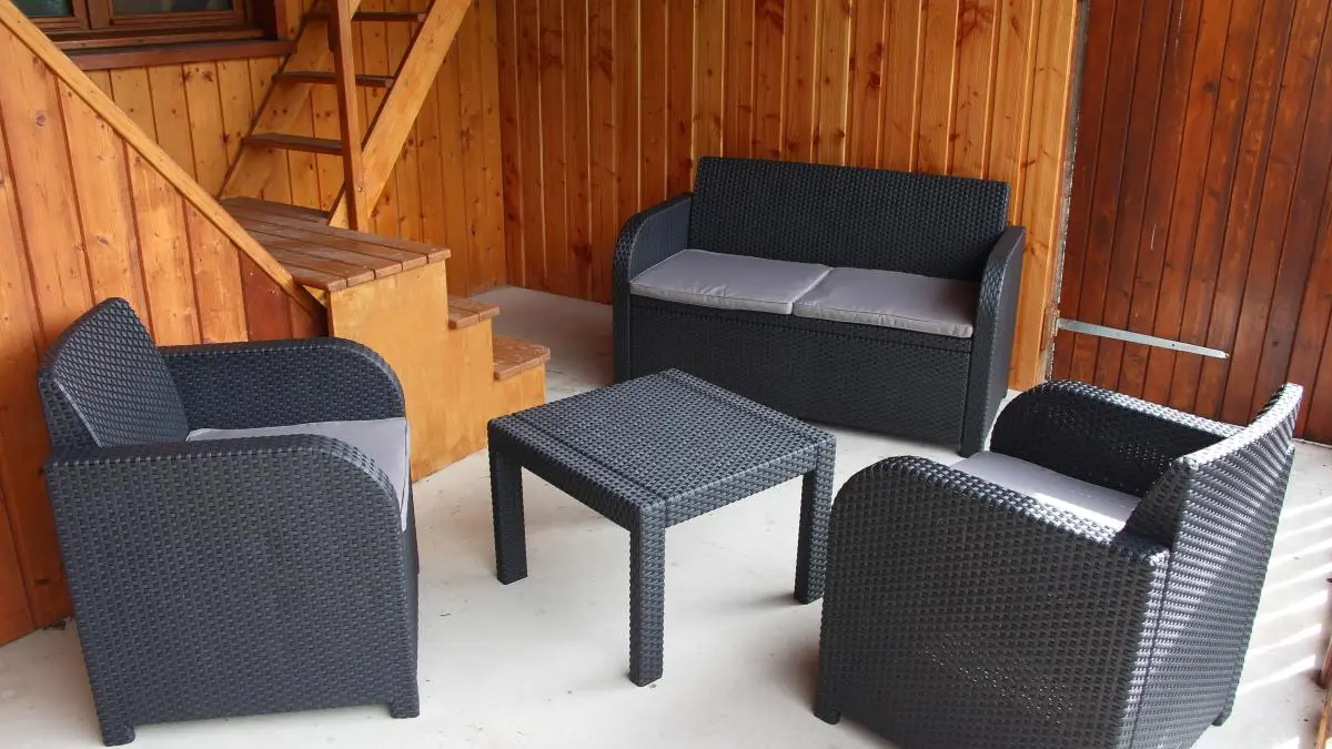 Salon sur la terrasse