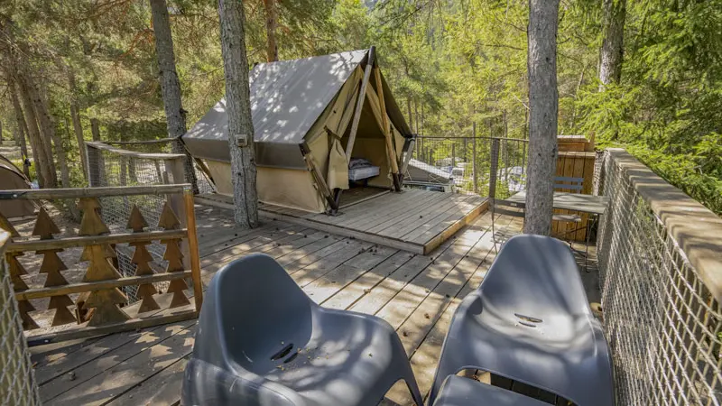 Tente lodge perchée Rioclar