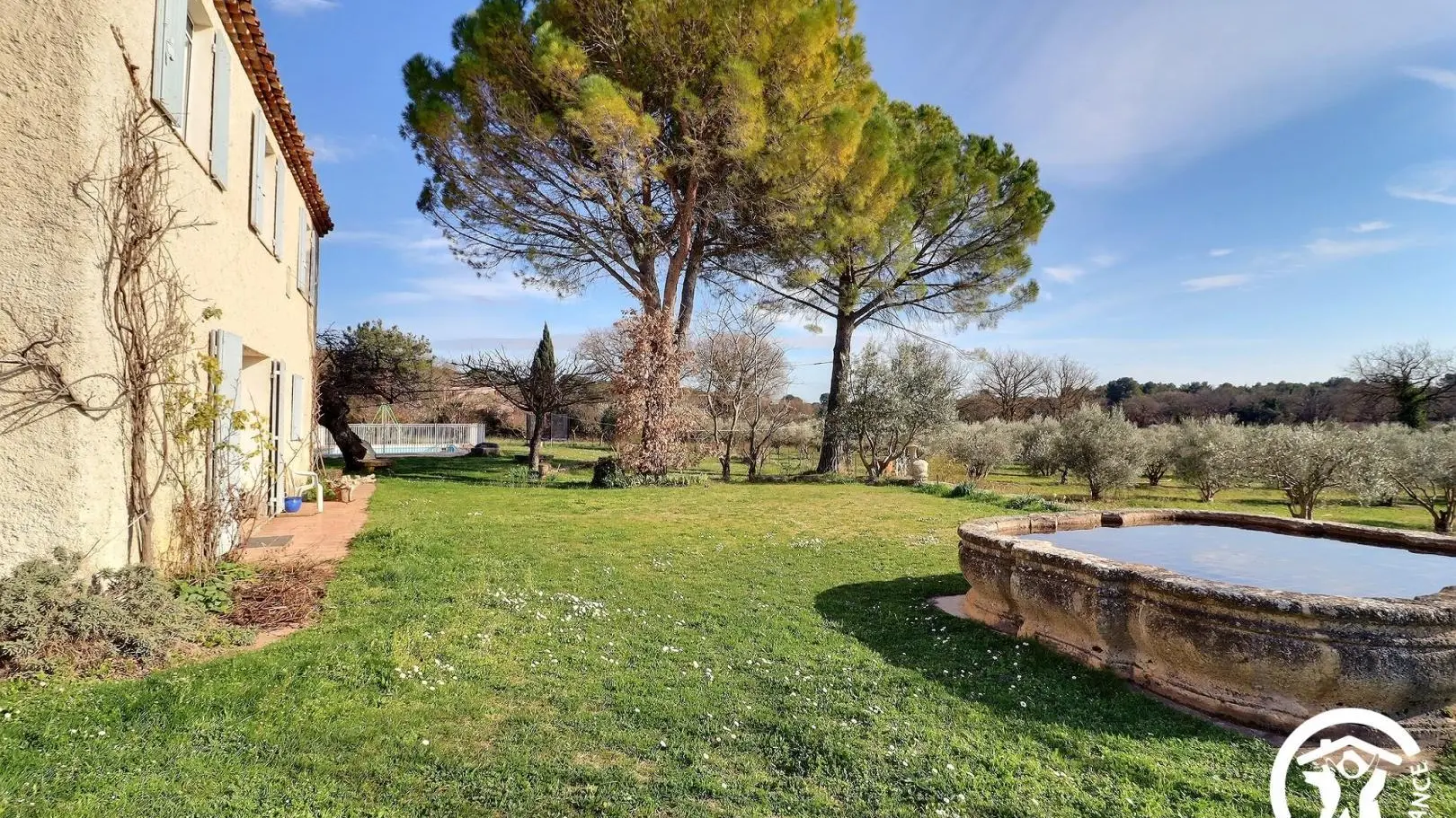 Terrasse avec bassin