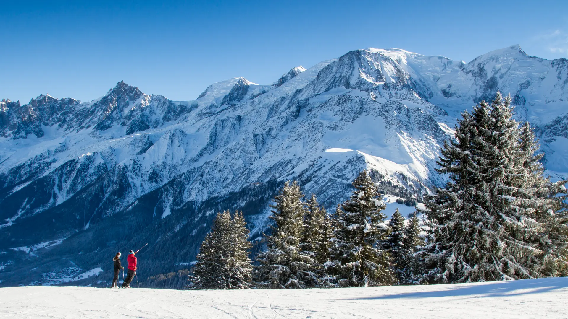 Panorama depuis le domaine des Houches