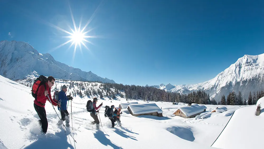 Randonnée en raquettes à neige