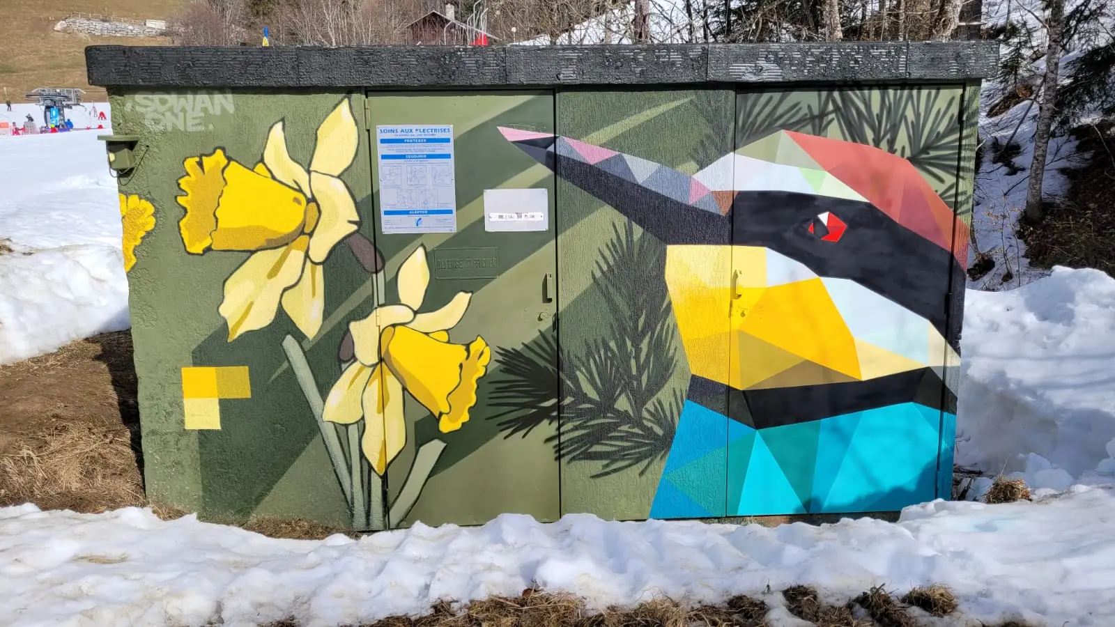Fresque L’envol par SowanOne_La Giettaz