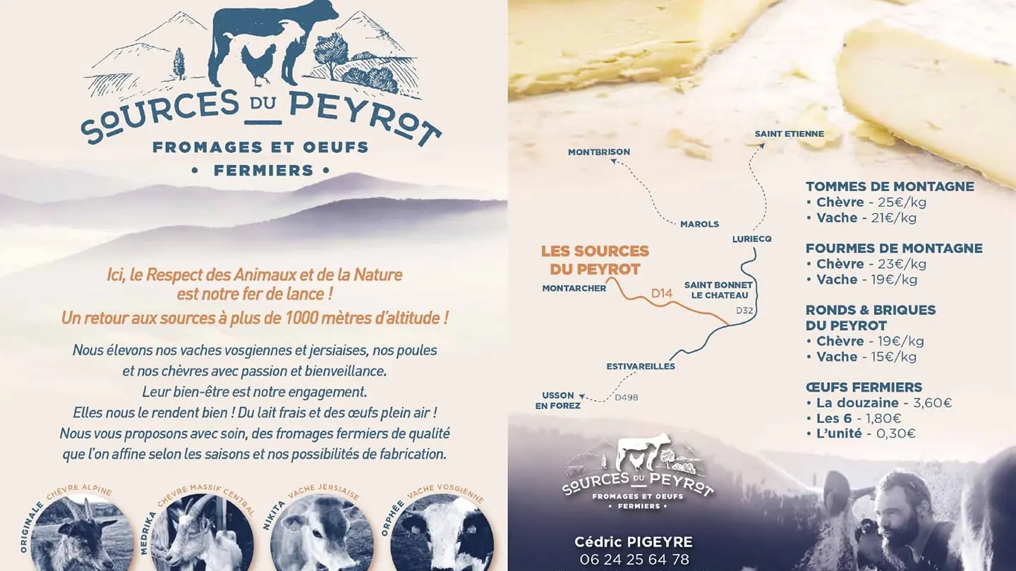 Ferme Les Sources du Peyrot - Montarcher (42380)
