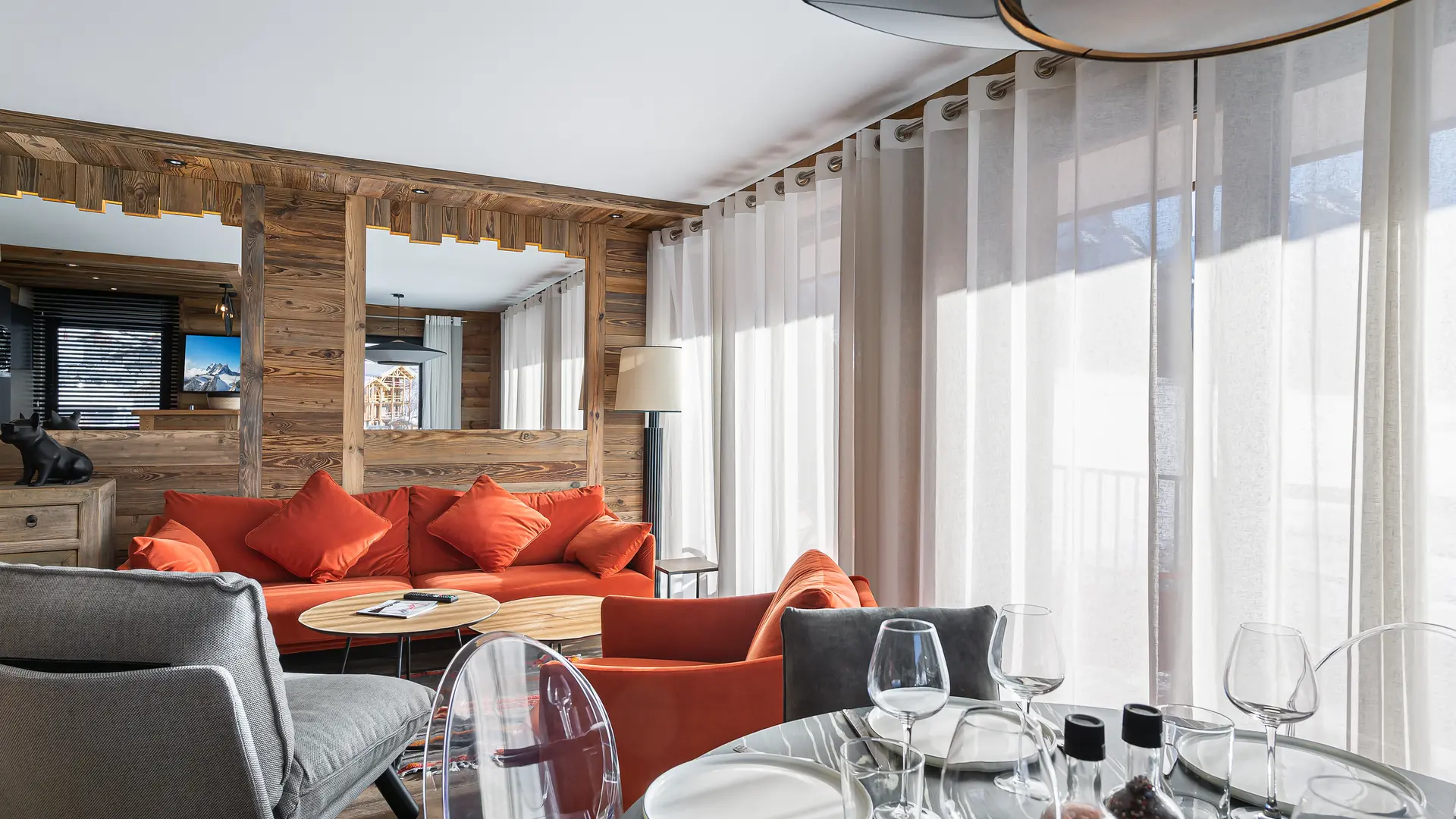 Salon - Appartement Blanchot_Chalets Covarel_Val d'Isère