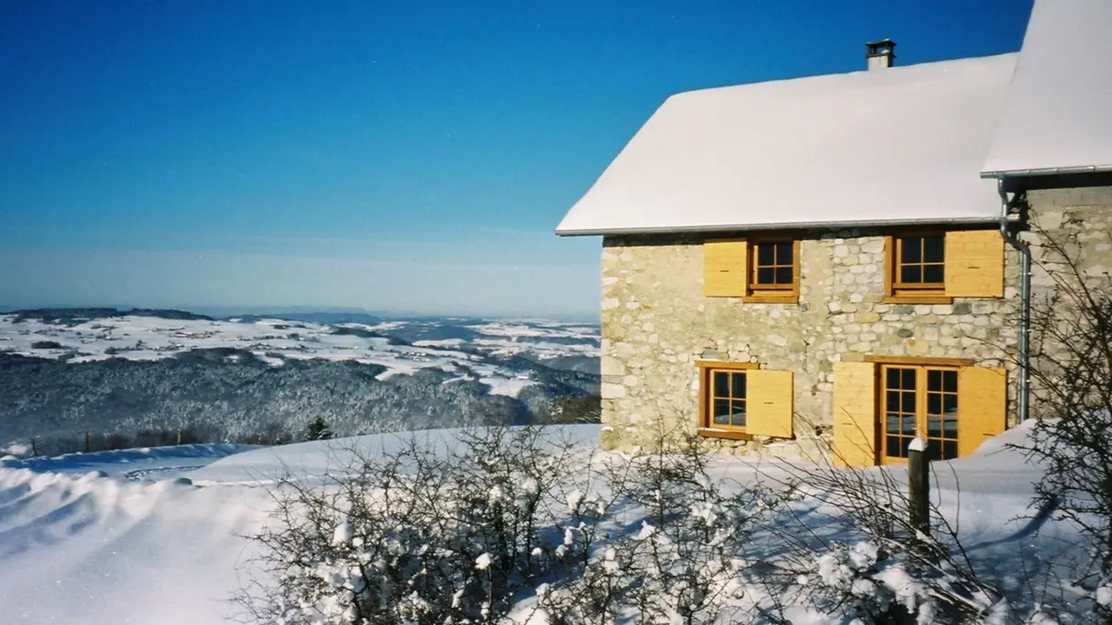 Le gîte en hiver