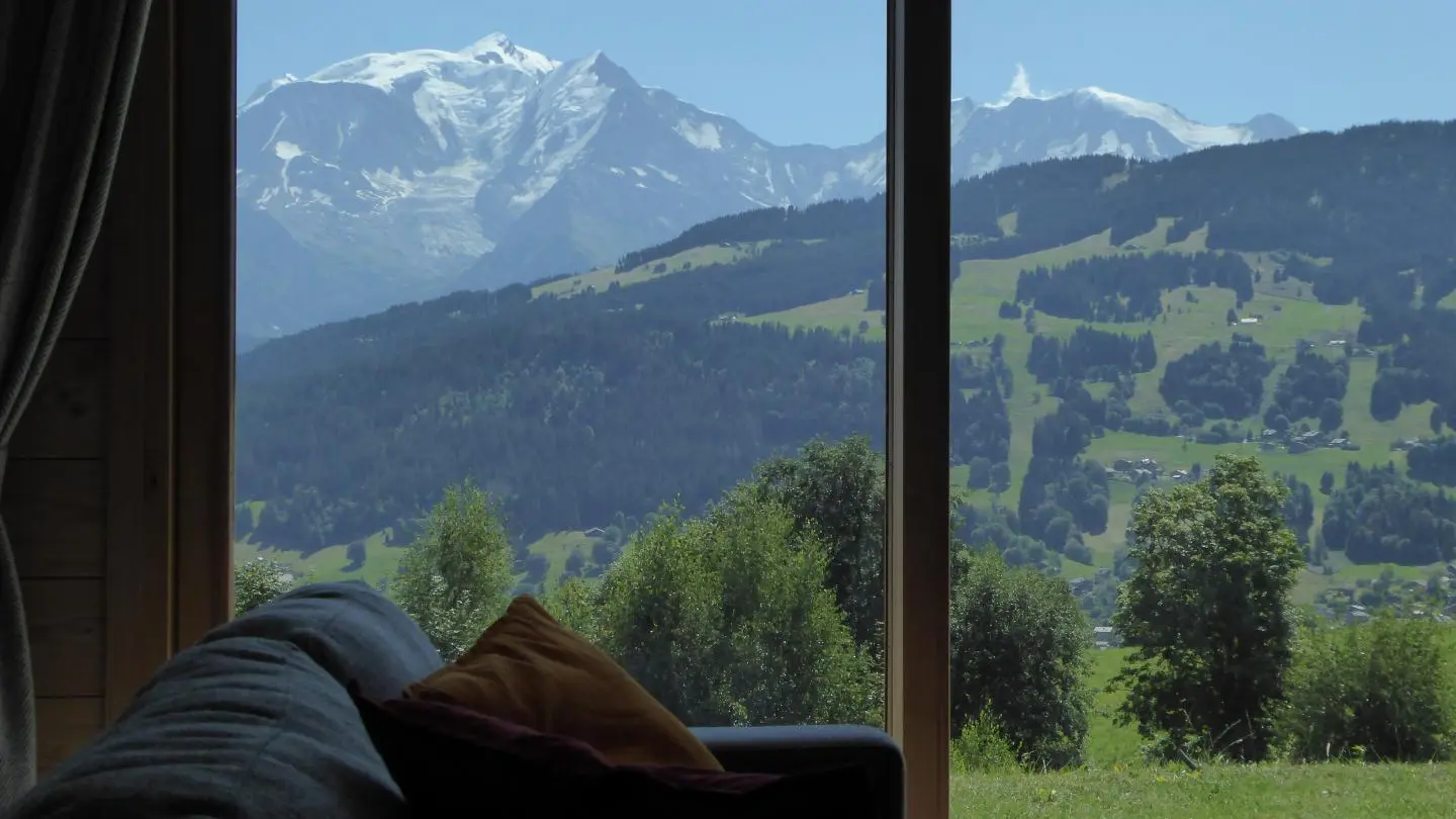 Le Mont-Blanc depuis le séjour.