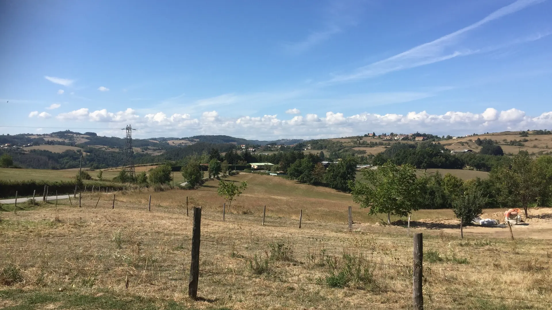Vue du gite de Landuziere