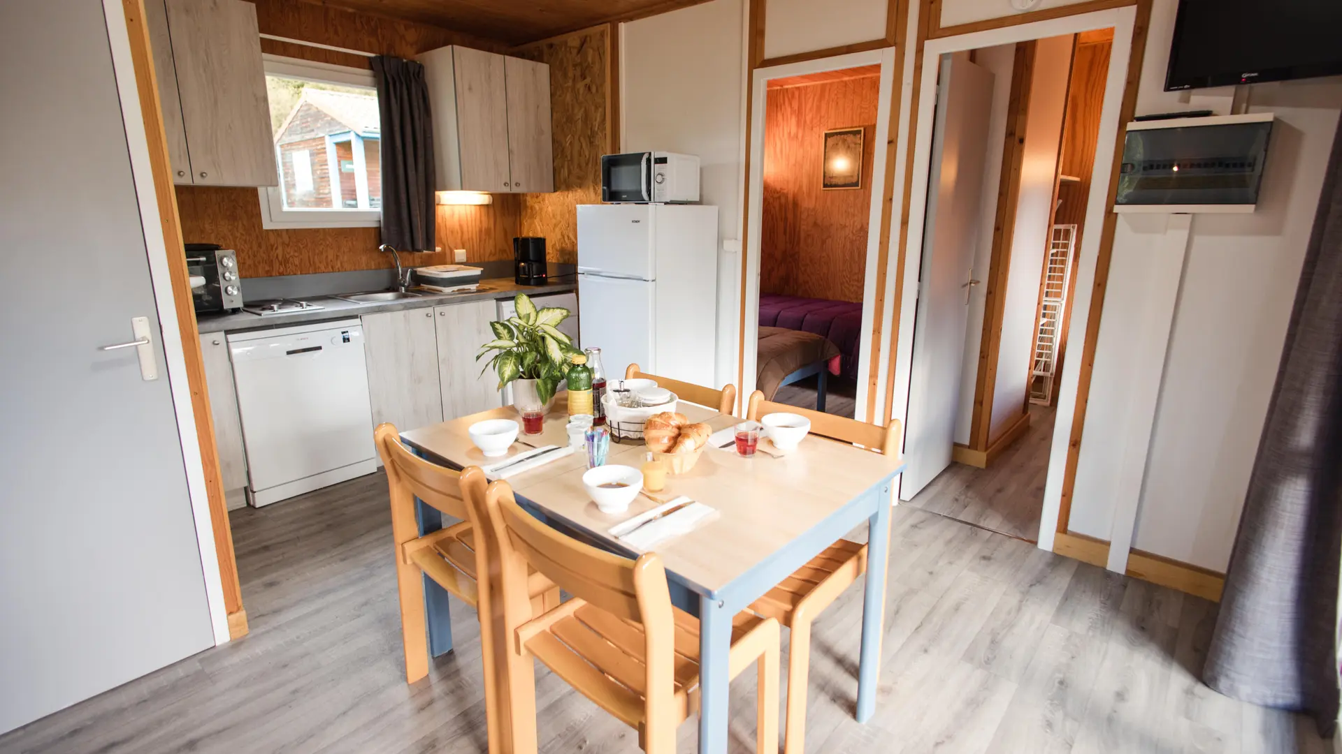 Cuisine dans chalet 6 personnes