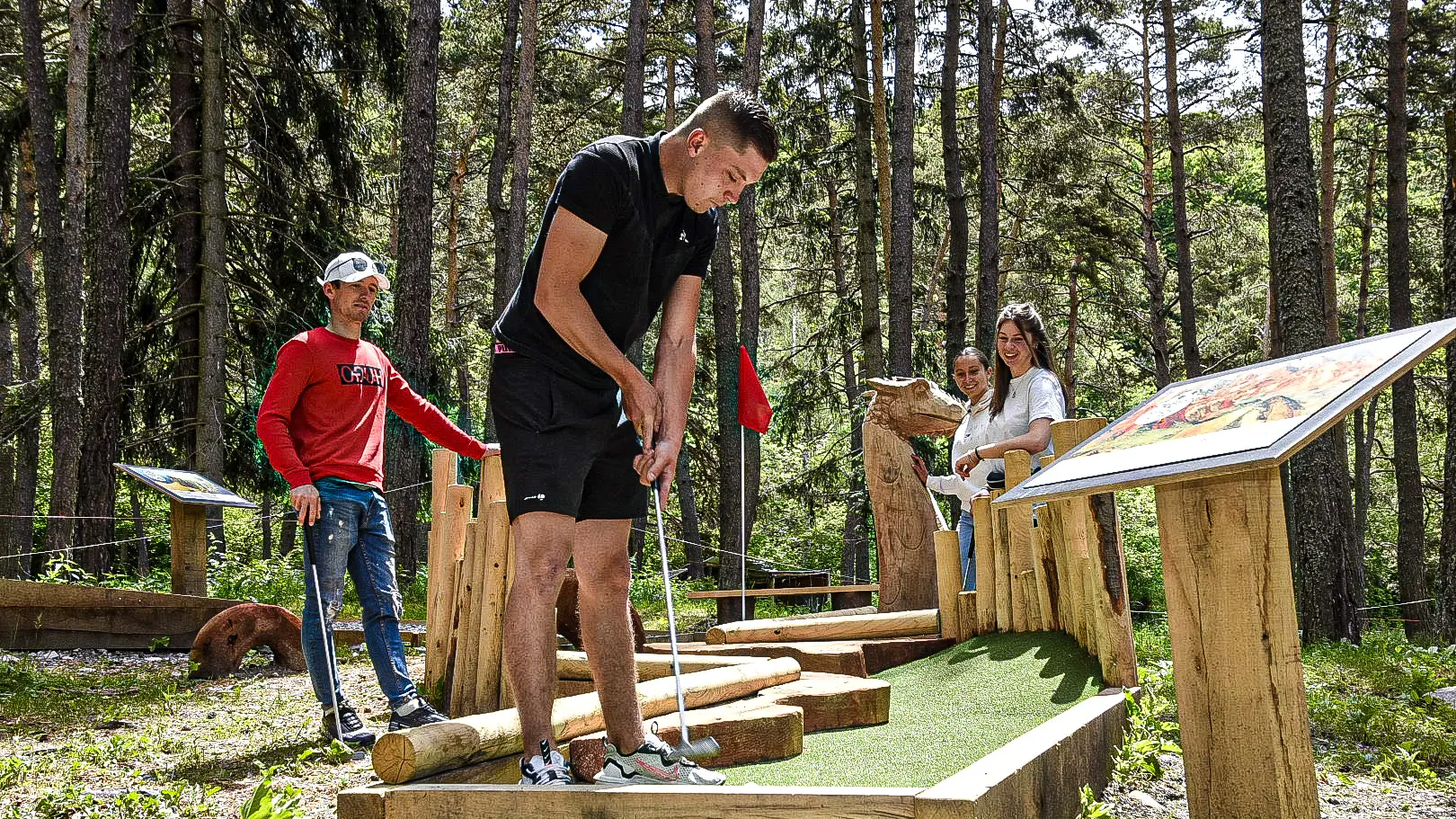 mini golf entre amis