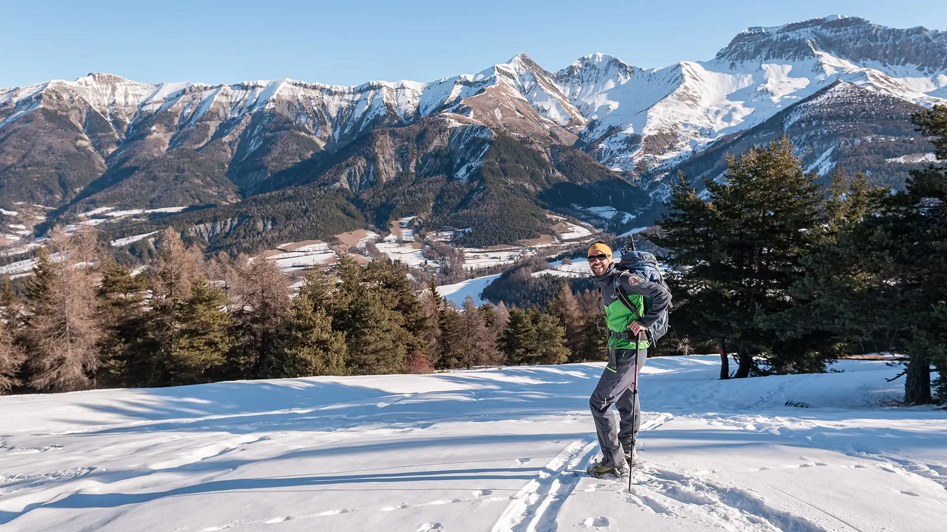 Raquettes à neige au Grand-Puy à Seyne