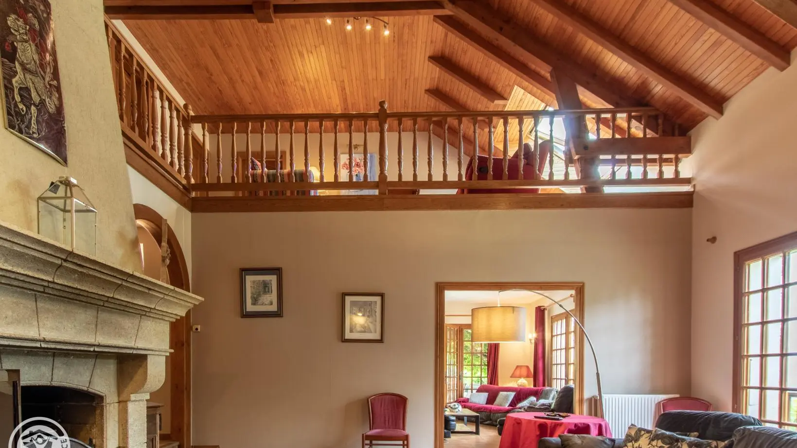 La mezzanine à l'étage