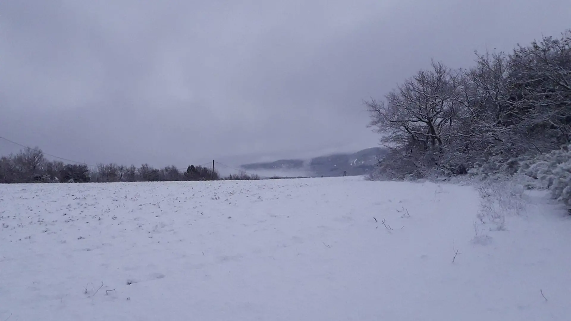 Plateau des Claparèdes un jour d'hiver