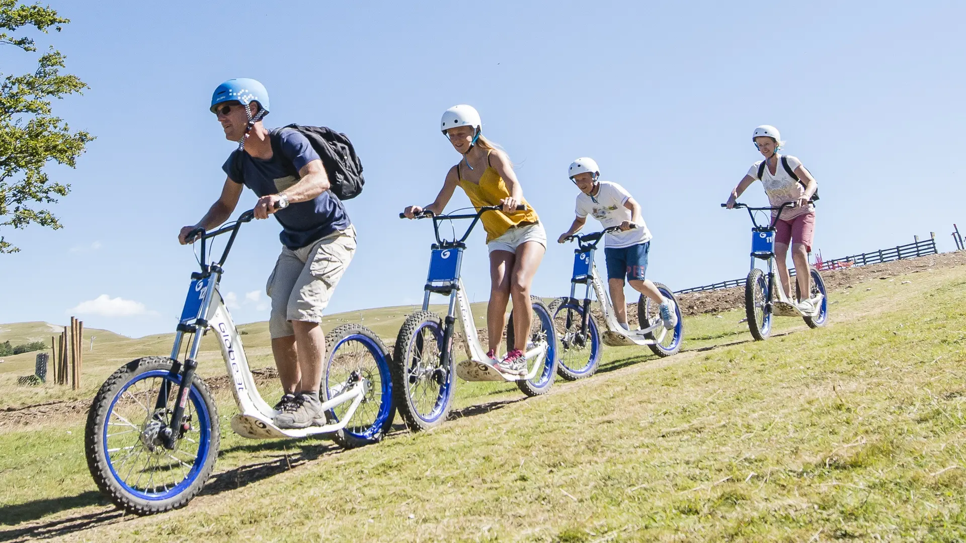 Trottinettes de descente