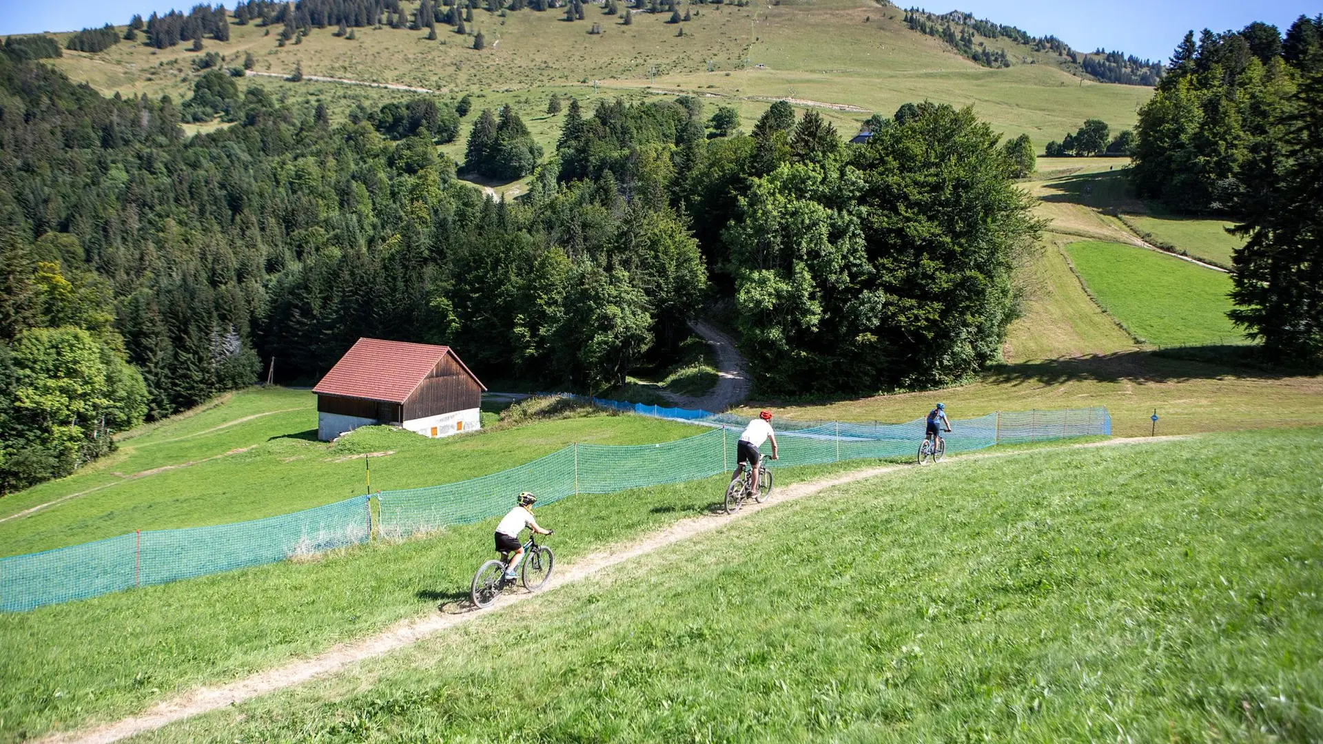 Départ du parcours en haut du télésiège