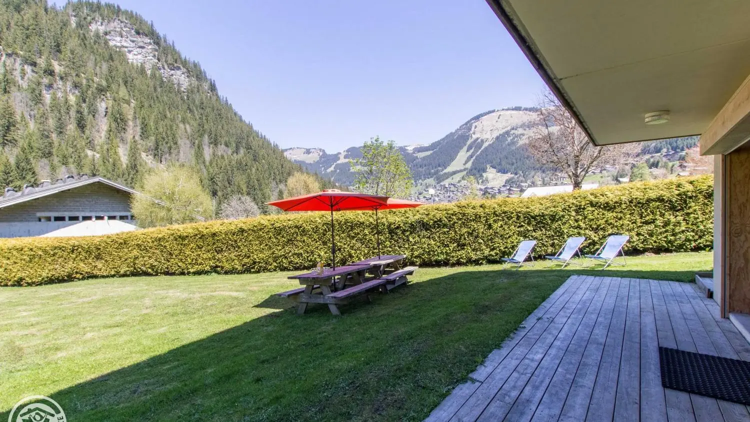 Terrasse en été