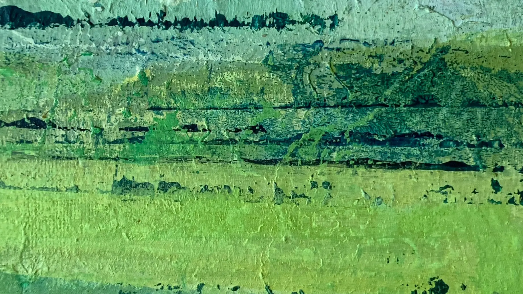 ‘L’arrivée du printemps’ - techniques mixtes sur toile