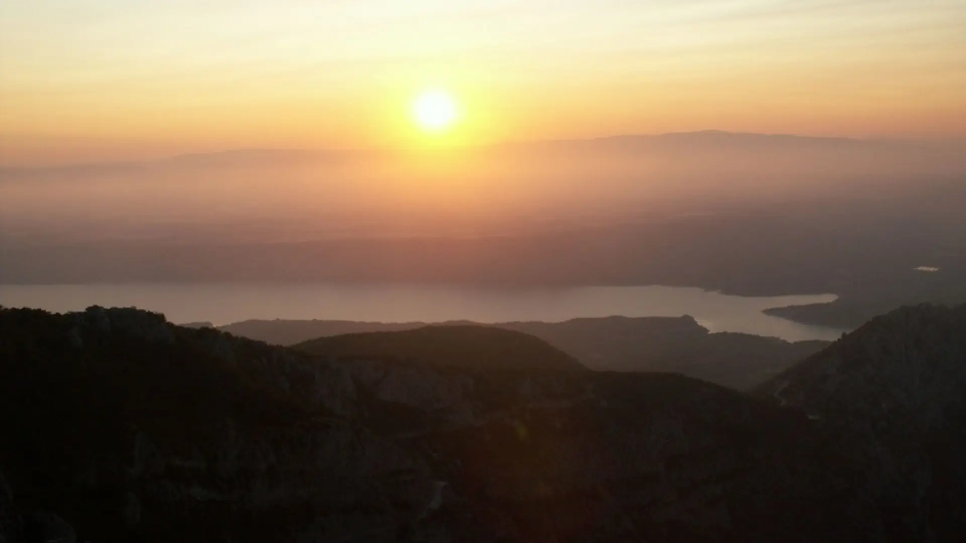 Coucher de soleil depuis le Margès