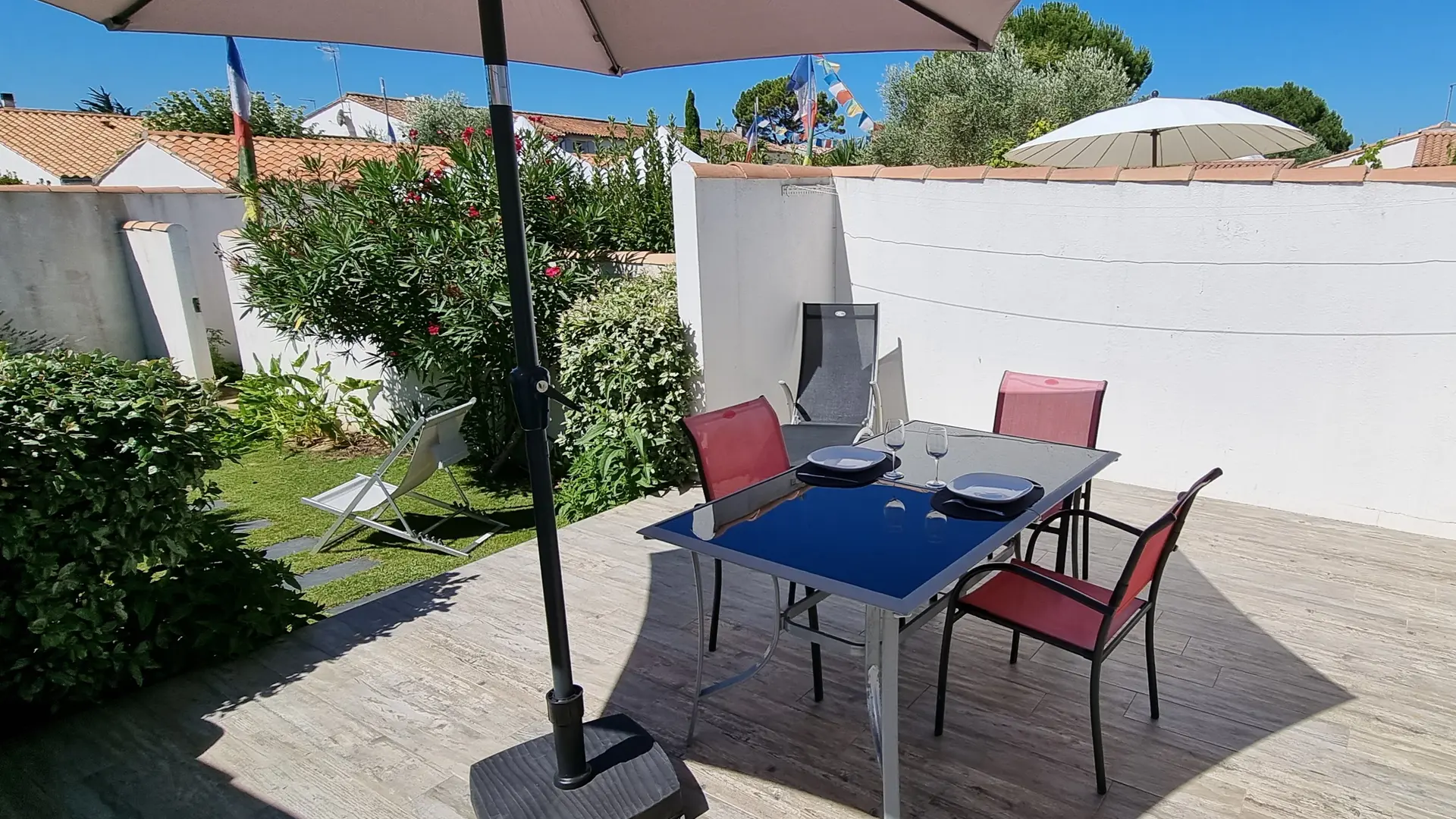 Terrasse sur jardin