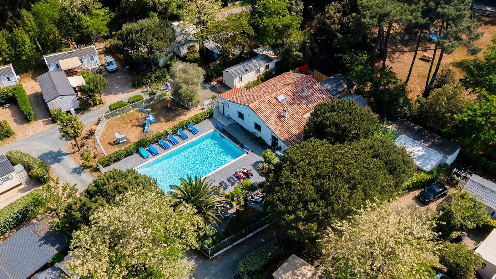 Vue du ciel en drône