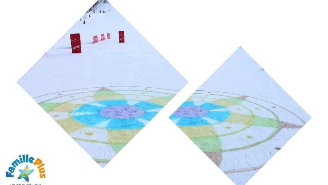 Photo portrait - Snow painting