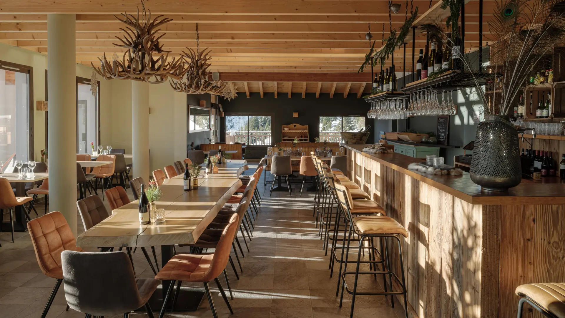 The residence's restaurant, which is also open to outside guests