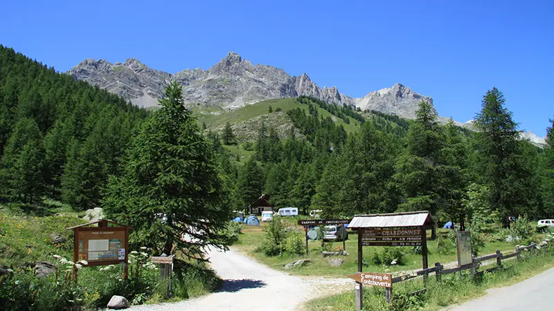 camper dormir Clarée aire naturelle