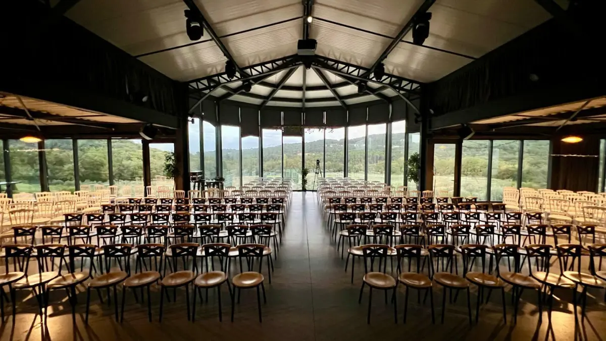 salle verrière configuration sémianire
